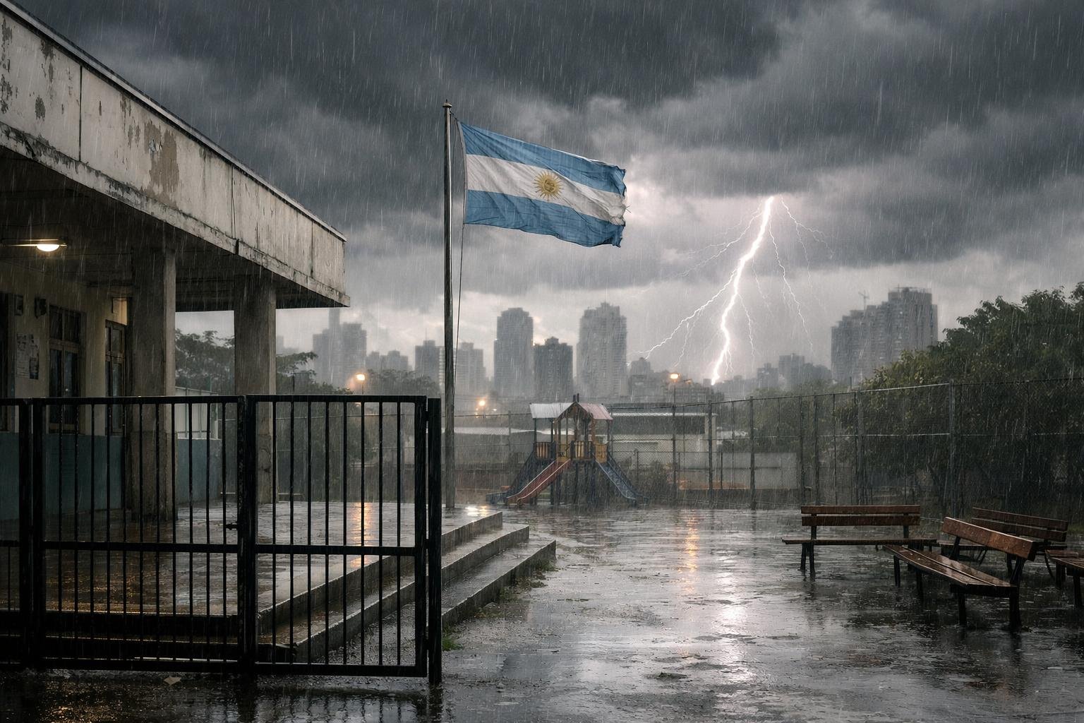 El Servicio Meteorológico emitió una alerta por tormentas en Buenos Aires y varias escuelas podrían suspender clases