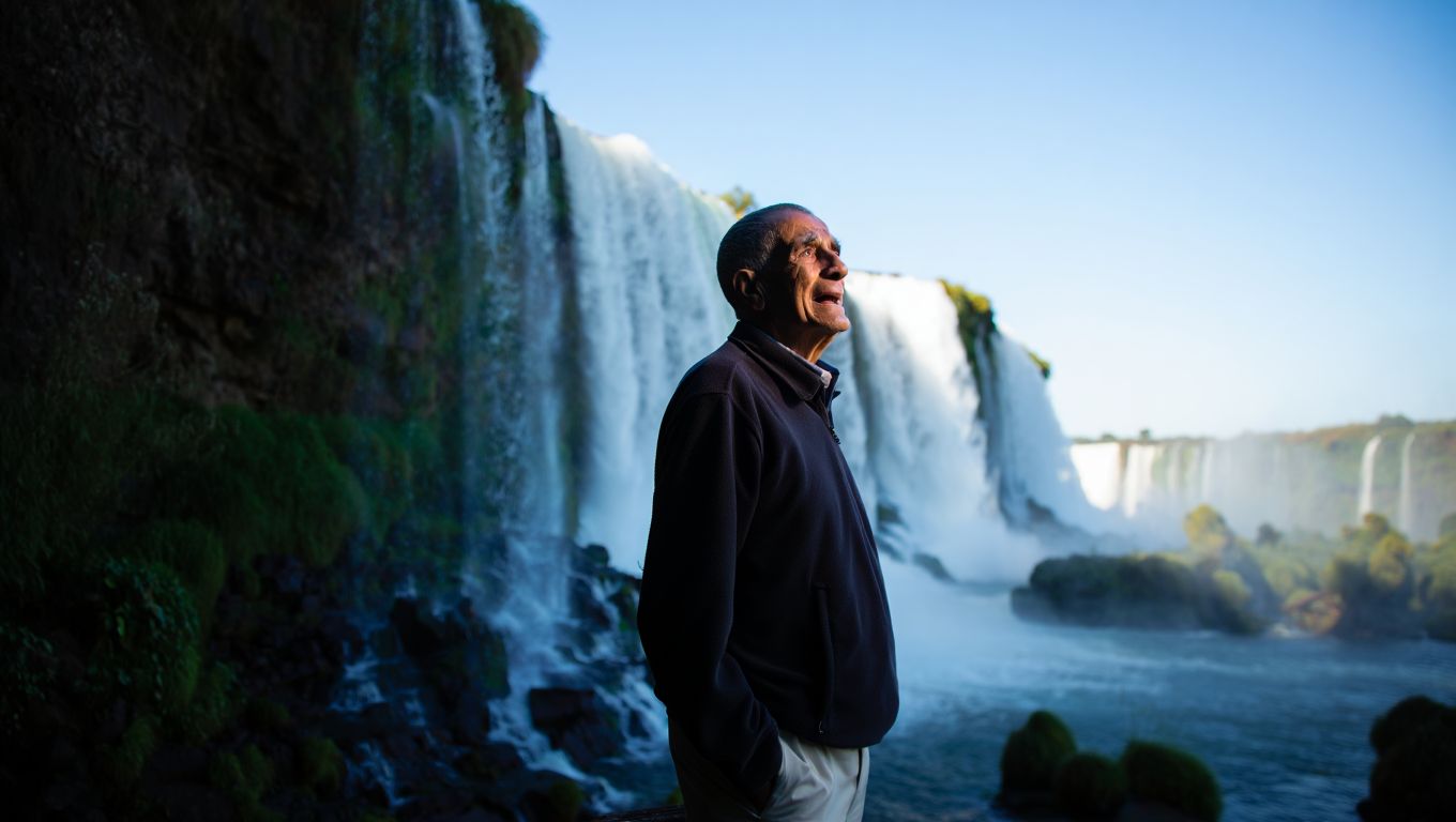 A los 90 años visitó las Cataratas del Iguazú por primera vez: «Lloré como un chico»