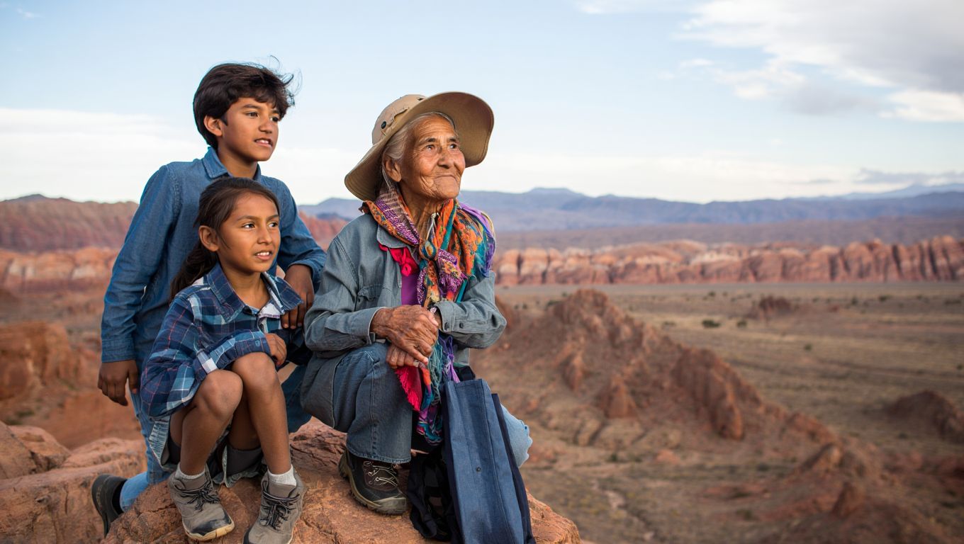 A los 87 años recorrió el Norte con sus nietos: «Nunca los había tenido tanto tiempo para mí»
