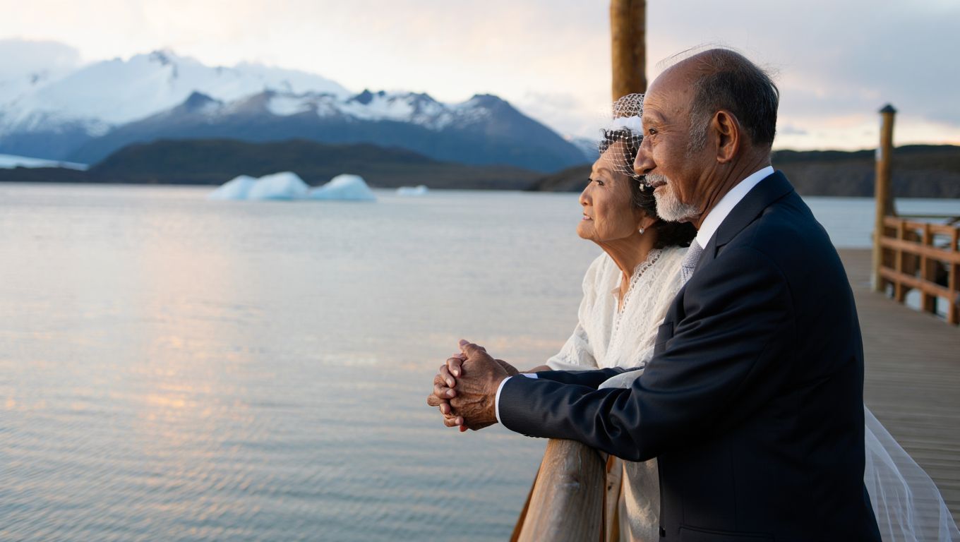 Se casaron a los 80 y eligieron El Calafate para su luna de miel: «Nos esperamos toda la vida»