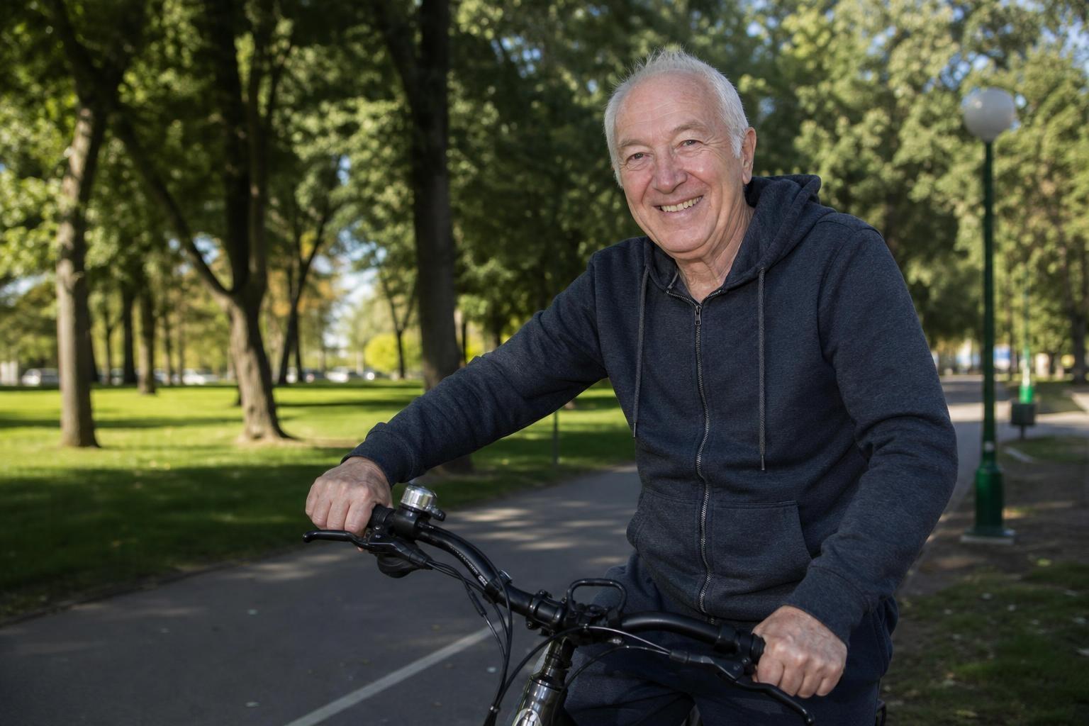 A los 79 años Roberto volvió a andar en bici después de una caída y su médico lo recomienda: «Pensé que no me subía nunca más»