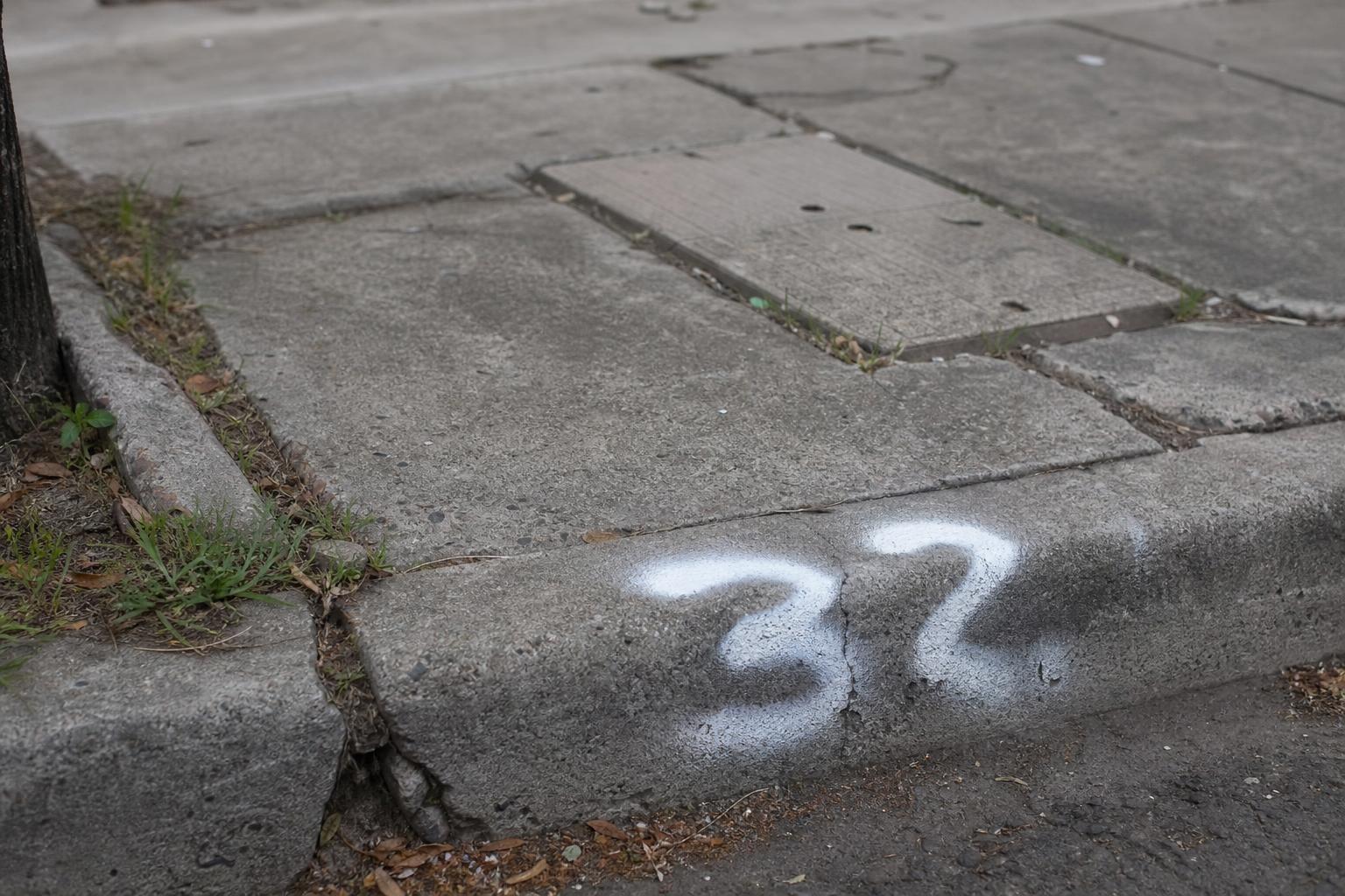 Ese número pintado con aerosol en el cordón de la vereda frente a tu casa no lo puso un vecino: para qué sirve en serio